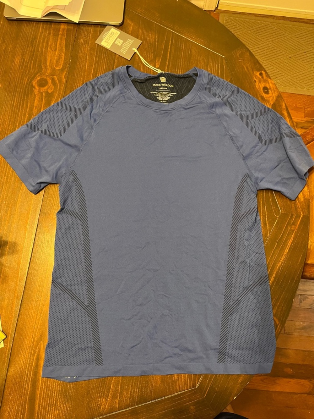 Mack Weldon Crew Neck Short Sleeve Tee - Navy Blue